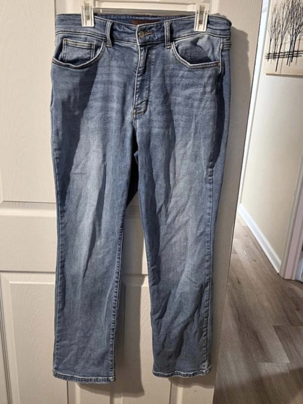 Judy Blue Straight Fit Straight Leg Jeans Blue Size 14W